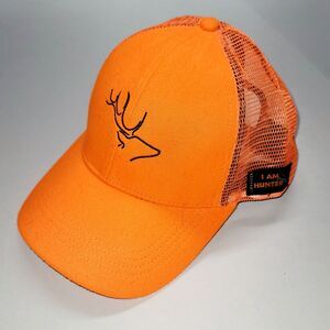 Edtrek High Performance Trucker Hat Cap Mesh Hunting High Visibility Orange